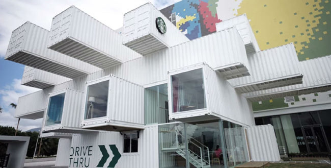 From Ship Yard To Starbucks: The Tale Of A Shipping Container