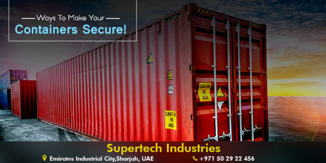 container Red colored shipping container