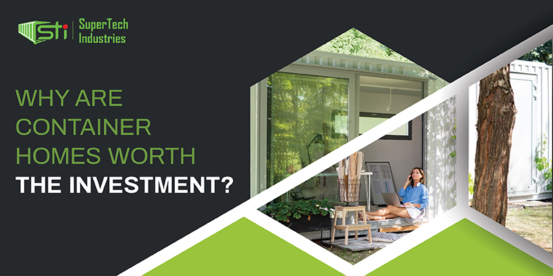 Print A woman talking over the phone holding a laptop sitting in the entrance of the container home with a whiteboard on her side and some sheets arranged watching the outside environment