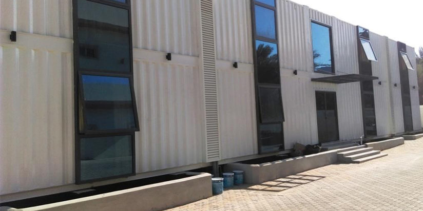 Homes Connected by Containers Shipping Container Modification in UAE