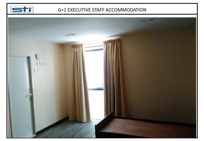 Interior view of G+1 Executive Staff Accommodation. Interior view of G+1 Executive Staff Accommodation.